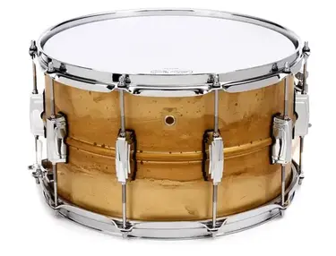 Ludwig Raw Brass Snare Drum - 8 x 14-inch - Raw Patina