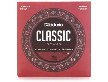 D'Addario EJ27N Student Silver-Plated Nylon Core Classical Guitar Strings - Normal Tension