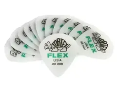 Dunlop Tortex Flex Jazz III XL Guitar Picks - .88mm White (12-pack)