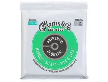 Martin MA130S Authentic Acoustic Marquis Silked Silk and Steel Guitar Strings - .0115-.047