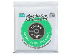 Martin MA130S Authentic Acoustic Marquis Silked Silk and Steel Guitar Strings - .0115-.047