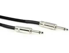 D'Addario PW-BG-20BK Braided Straight to Straight Instrument Cable - 20 foot Black