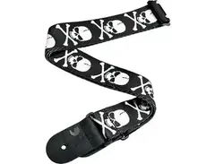 D'Addario Cross Bone Skull Guitar Strap main image