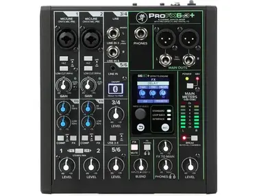 Mackie ProFX6v3+ 6-channel Mixer with Effects and USB