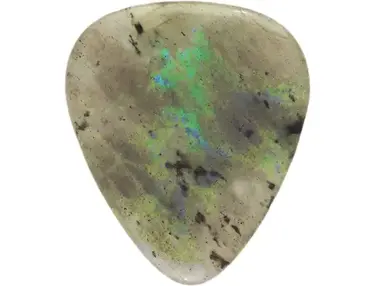 Exotic Plectrums Handmade Ultra Heavy Gauge Labradorite Stone Pick