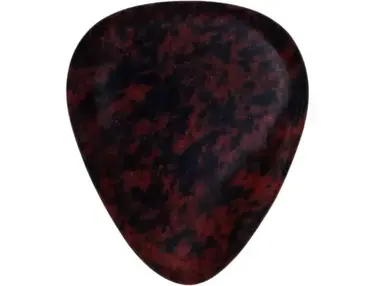Exotic Plectrums Handmade Ultra Heavy Gauge Volcanic Mahogany Obsidian Stone Pick