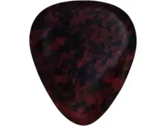 Exotic Plectrums Handmade Ultra Heavy Gauge Volcanic Mahogany Obsidian Stone Pick main image
