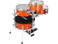Tama Cocktail Jam CJB46 4-piece Shell Pack with Snare Drum - Bright Orange Sparkle