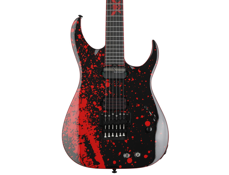 Schecter Sullivan King Banshee 6 FRS Electric Guitar - Obsidian Blood ...