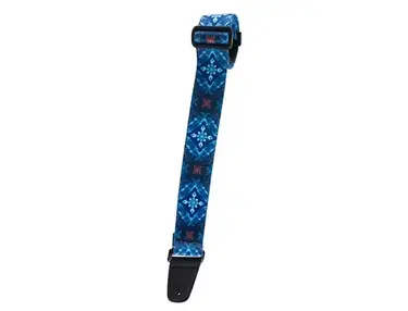 Henry Heller 2" Wide Guitar Strap - Artist Series- Sublimation Printed - "Kaleidoscope Blue"