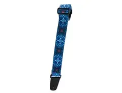 Henry Heller 2" Wide Guitar Strap - Artist Series- Sublimation Printed - "Kaleidoscope Blue" main image