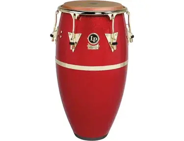 Lp Galaxy Fiberglass Fausto Cuevas Iii Signature Conga, Arena Red With Gold Hardware 12.50 In.