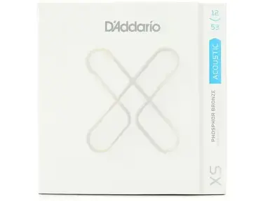 D'Addario XSAPB1253 XS Phosphor Bronze Coated Acoustic Guitar Strings - .012-.053 Light