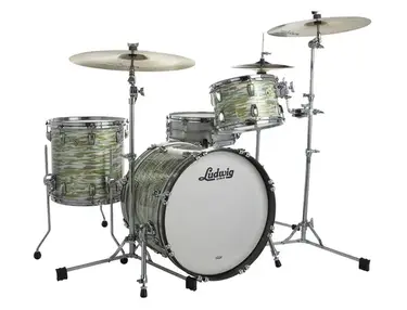 Ludwig Classic Maple Blue Olive Oyster Jazzette Drums Shell Kit