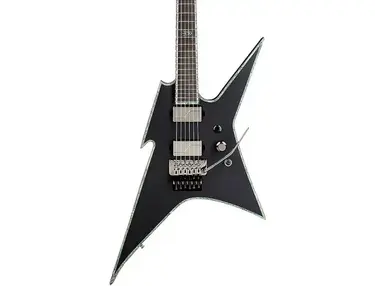 B.C. Rich JRV Icon Electric Guitar Black Red Ebony Fretboard