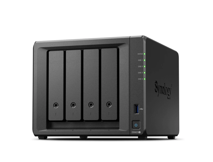 Synology DS923+ ディスク/NICフルセット Synology 16TB DiskStation DS923+ 4-bay SATA NAS Server 4x 4TB SATA