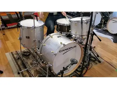 Canopus Drums 15x22 9x13 15x16 R.F.M Maple Silver Sparkle