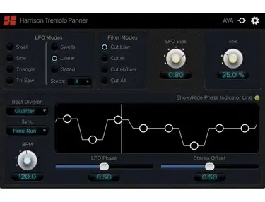 Harrison Audio AVA Tremolo Panner Plug-in
