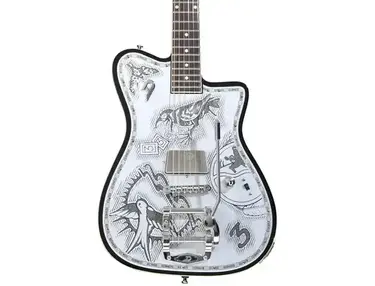 Duesenberg Alliance Series Johnny Depp Signature Guitar - Johnny Depp Tattoo Artwork