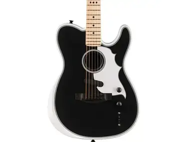 Fender Limited-edition Jack White Triplesonic Acoustasonic Telecaster - Blacktop Arctic White