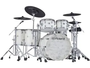 Roland VAD716 Electronic Drum Set - Polished White