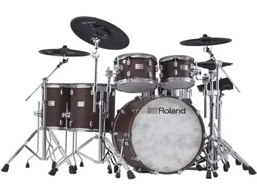 Roland VAD716 Electronic Drum Set - Satin Walnut