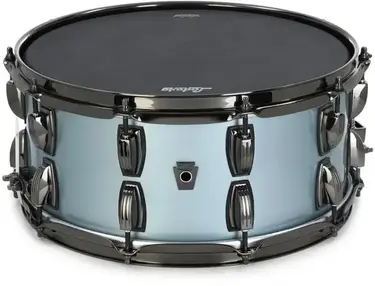 Ludwig Legacy Maple Snare Drum - 6.5 inches x 14 inches, Beacon Blue Metallic, Sweetwater Exclusive