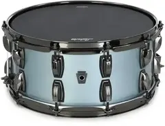 Ludwig Legacy Maple Snare Drum - 6.5 inches x 14 inches, Beacon Blue Metallic, Sweetwater Exclusive