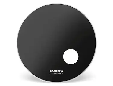 Evans EQ3 Onyx Resonant Bass Drumhead - 20 inches
