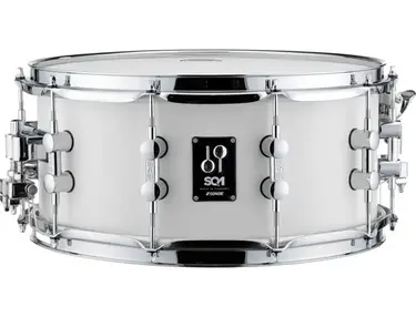 Sonor SQ1 Snare Drum - 6.5 x 14 inches, Satin Pure White