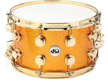 DW Collector's Series Snare Drum - 8 inches x 14 inches, Gold Sparkle FinishPly with Gold Hardware