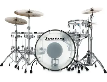 Ludwig Vistalite Zep 4-piece Shell Pack