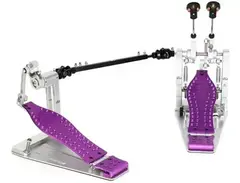 DW MFG Machined Direct-drive Double Bass Drum Pedal - Purple, Sweetwater Exclusive