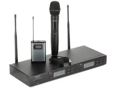 Airwave Technologies AT-5250 Dual-channel Wireless Handheld/Lavalier Microphone System - 512MHz-542MHz