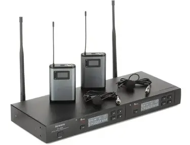 Airwave Technologies AT-5220 Dual-channel Wireless Lavalier Microphone System - 512MHz-542MHz