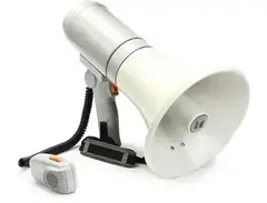 TOA ER-3215 15-watt Megaphone with Microphone - White/Gray