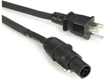Hosa PRXN Series True 1 Cable with REAN and Hosa NEMA 5-15P Connectors - 15 feet