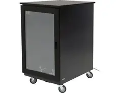 Argosy IsoBox PRO 18RU - Black Satin with Oak Trim, Left Door Swing