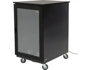 Argosy IsoBox PRO 18RU - Black Satin with Oak Trim, Right Door Swing