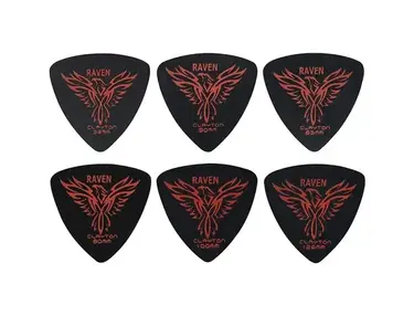 Clayton Black Raven Rounded Triangle Guitar Picks .80 mm 1 Dozen