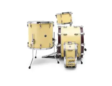 Gretsch Brooklyn Limited Edition White Satin • 22"x14" ; 12"x8" ; 16"x16" ; 14"x5.5"