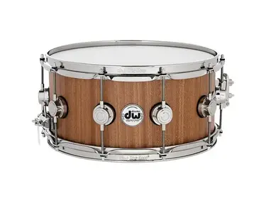 DW Cherry Mahogany Natural Lacquer With Nickel Hardware Snare Drum 14x6.5"