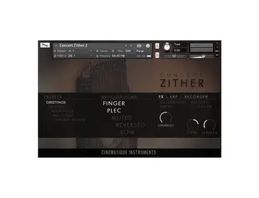 Cinematique Instruments Concert Zither v2