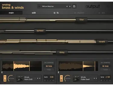 Output ANALOG BRASS & WINDS Kontakt Instrument