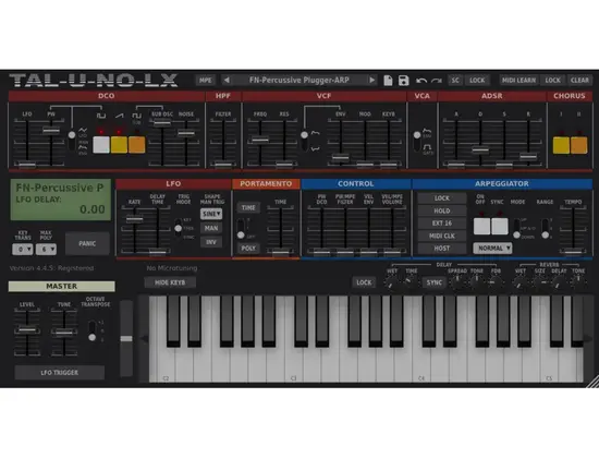 Togu Audio Line TAL-U-NO-LX Software Synthesizer