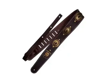Richter Straps Motﾔrhead Strap Brown / Old Brass Guitar Strap