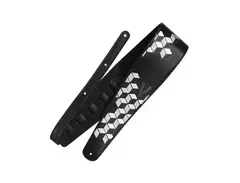 Richter Straps V-Man Signature Black / Reflecting Print Bass Strap main image