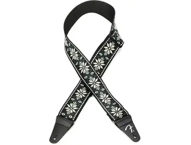 Fender 2-inch Pasadena Woven Strap - Yellow Snowflake