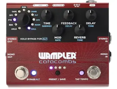 Wampler Catacombs Reverb and Delay Pedal