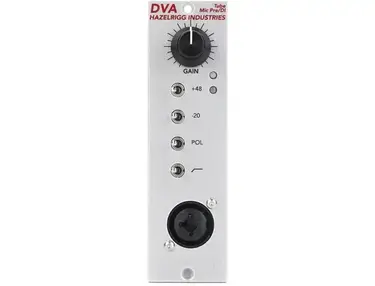 Hazelrigg Industries DVA Tube Microphone Preamp/DI 500 Series Module